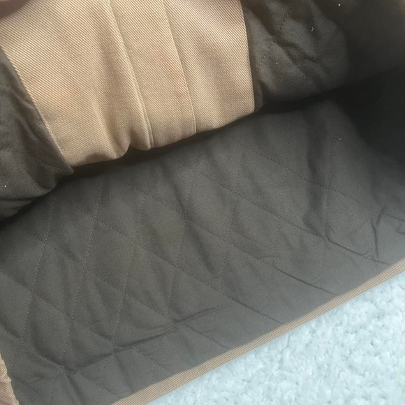 Vintage brooks brothers men's brown full zip bomber jacket embroidered 90s L - Picture 4 of 7